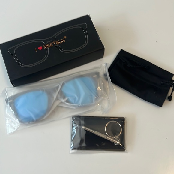 NWOT - Meetsun Polarized Sunglasses Classic Retro w/UV protection - Unisex - Picture 2 of 5